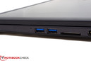 GS70 är välutrustad med fyra USB 3.0-portar.