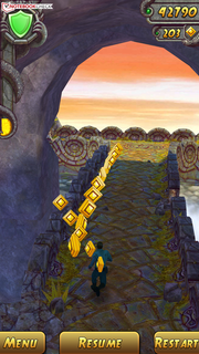 Temple Run 2 funkar bra på den stora skärmen