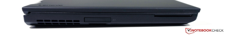 Left: ExpressCard (34 mm), Smart Card reader