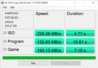 AS SSD Copy Benchmark