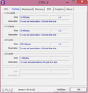 Systeminfo CPUZ Cache