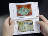 Anbernic RG DS spelar Mercenaries Saga 2, ett Nintendo 3DS-spel. (Bildkälla: Anbernic - redigerad)