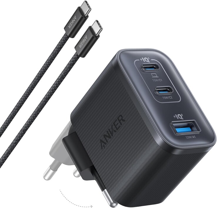 Anker Nano-laddare (70W, 3 portar). (Bildkälla: Anker)