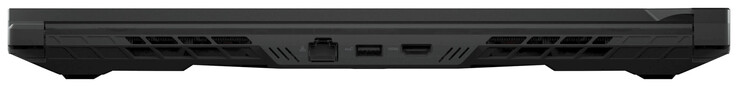 Baksidan: Gigabit Ethernet, USB 3.2 Gen 2 (USB-A), HDMI 2.1