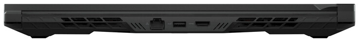 Baksidan: Gigabit Ethernet, USB 3.2 Gen 2 (USB-A), HDMI 2.1
