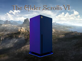 Banner för The Elder Scrolls 6 med en Xbox-konsol