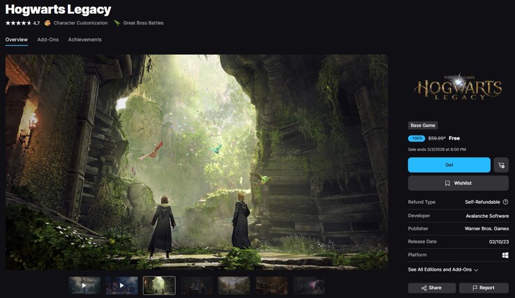 Hogwarts Legacy listas gratis. 