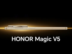 Honor Magic V5 kommer att vara 0,1 mm tunnare än Oppo Find N5. (Bildkälla: Honor)