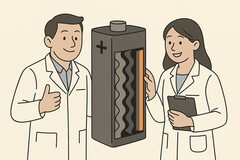 Ny batteriteknik: Ett genombrott i ett sydkoreanskt laboratorium utlovar högre energitäthet och hållbarhet. (Bildkälla: GPT-image-1)