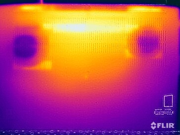 Yttemperaturer under stresstestet (nedre delen)