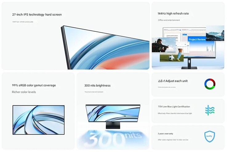 Redmi A27 2026 bildskärmsspecifikationer (Bildkälla: IT Home)