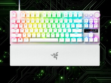 Razer Huntsman V3 Pro TKL 8KHz gaming-tangentbord i vitt (Bildkälla: Razer PR med ändringar)