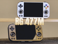 Anbernic kommer sannolikt att släppa RG477M i de två färger som visas före månadens slut. (Bildkälla: Anbernic)