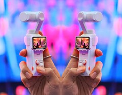 Den vita Insta360 Luna Ultra i läckta praktiska bilder (redigerad).