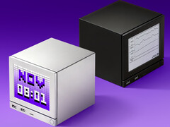 En rendering av Jsauxs Steam Machine e-ink och LCD frontpanelskärmar. (Bildkälla: Jsaux)