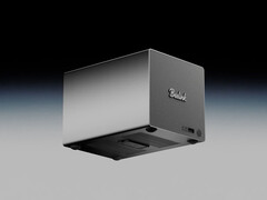 Den nya ME Pro-konfigurationen är utrustad med en Pentium Silver J5005. På bilden: en rendering som visar NAS-enhetens utformning.