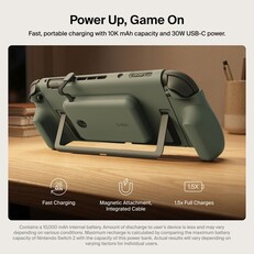 Belkin Charging Grip har en utskärning för Switch 2:s kickstand.