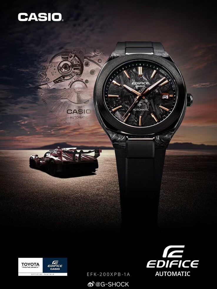 Den nya Casio Edifice x Toyota Racing EFK-200XPB-1A-klockan