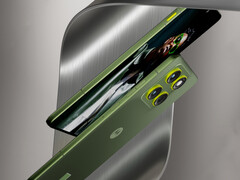 Motorola Edge 70 i sitt Pantone Bronze Green färgalternativ. (Bildkälla: via Evan Blass)