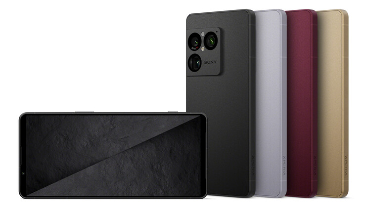 De fyra färgalternativen och designen på Xperia 1 VIII