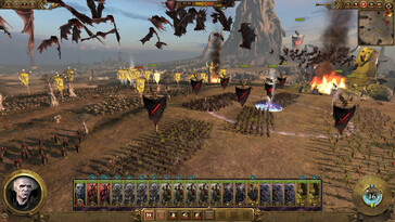 En bild som visar en strid i Total War: Warhammer.