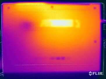 Yttemperaturer under belastningsprovning (nederst)