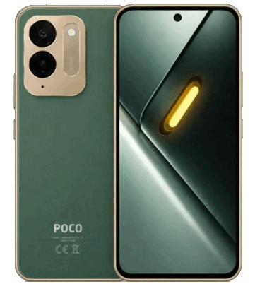 Poco C9 Pro i grönt.
