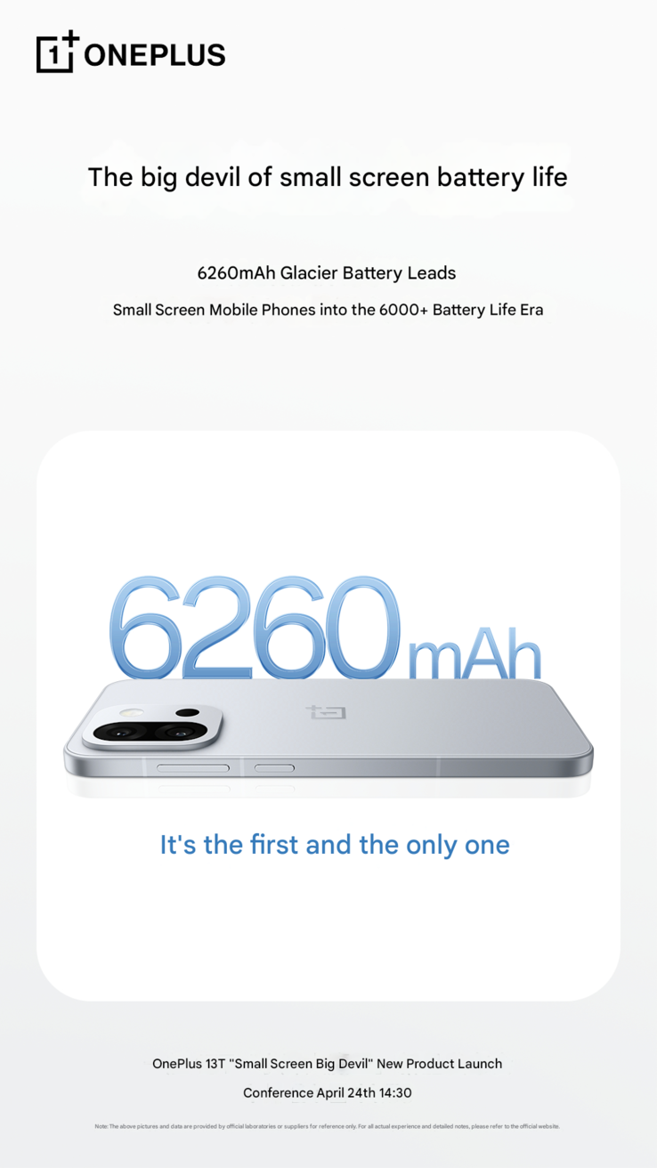 OnePlus bekräftar batterikapaciteten på 13T (Bildkälla: OnePlus - maskinöversatt)