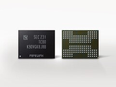 En rendering av Samsungs V-NAND-minneschips av åttonde generationen