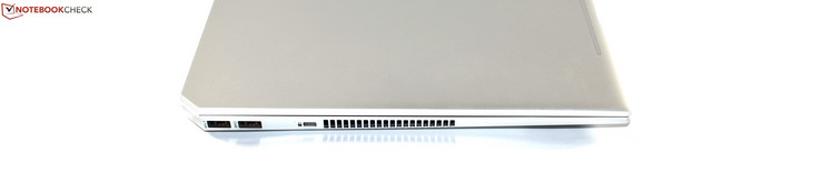 Vänster: 2x USB 3.0 Typ A, Kensington-lås