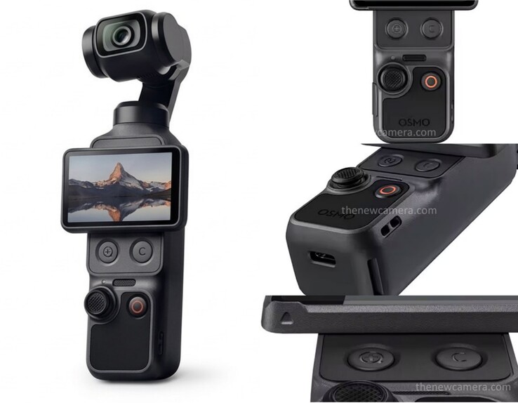 De första officiella renderingarna av DJI Osmo Pocket 4.