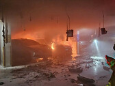 En brandincident i Sydkorea som involverade en elektrisk Mercedes Benz (Bildkälla: Gyeonggi Fire and Disaster Headquarters)