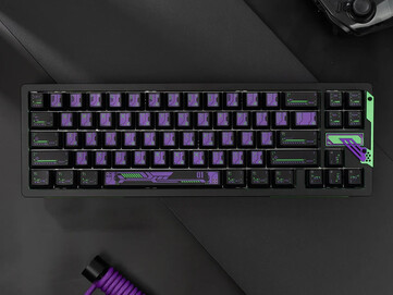 Chilkey Slice68 HE uppifrån i färgställningen Purple 01. (Bildkälla: Chilkey)
