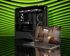 Nvidia w końcu zaprezentowała GPU RTX 5050 dla komputerów stacjonarnych. Obraz promocyjny przedstawiający laptopa i komputer typu tower (źródło obrazu: Nvidia)