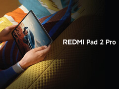 Kampanjmaterialet för Redmi Pad 2 Pro har läckt ut. På bilden: En kampanjbild av surfplattan. (Bildkälla: Xiaomi - redigerad)