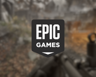 En skärmdump från Wave Gods: Ammo Night med Epic Games-logotypen överlagrad ovanpå. 