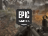 En skärmdump från Wave Gods: Ammo Night med Epic Games-logotypen överlagrad ovanpå. 