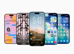 iOS 26 för att tillåta animerad musiklåsskärm i appar från tredje part. Generisk bild som visar flera iPhones. (Bildkälla: Apple)