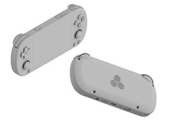 Den så kallade TrimUI Smart Pro Mini verkar vara inställd på att konkurrera med Anbernic RG40XX H. (Bildkälla: via Baidu - redigerad)