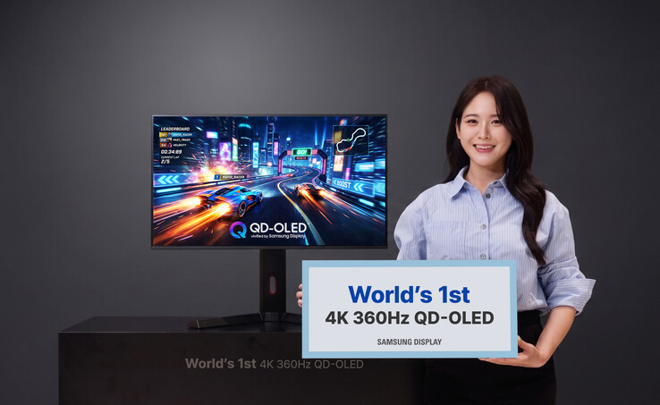 Samsung Display utvecklar världens första 4K 360Hz QD-OLED för bildskärmar.