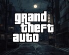 Grand Theft Auto-logotypen på en bakgrund i Tokyo (Bildkälla: Rockstar Games med ändringar)