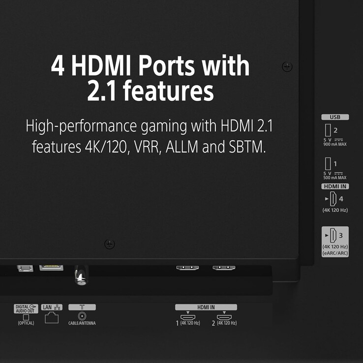 Den har en 4K OLED-skärm som drivs av Triluminos Pro-motorn och är utrustad med fyra HDMI 2.1-portar för att stödja 4K 120 Hz-spel.