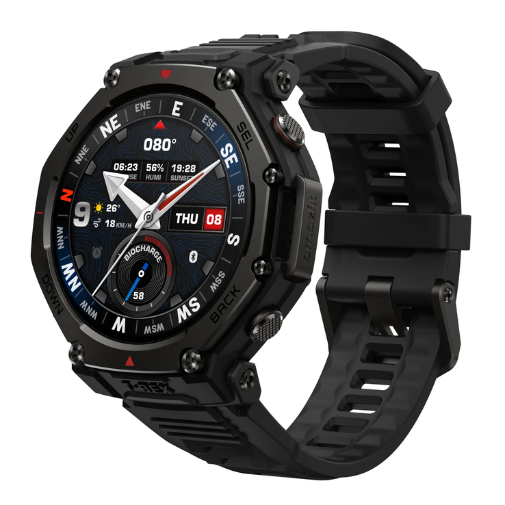 Amazfit T-Rex 3 Pro 44 mm Tactical Black smartklocka. (Bildkälla: Amazfit)