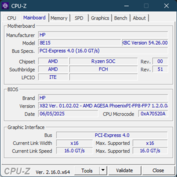 CPU-Z moderkort