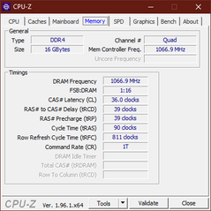 CPU-Z Minne