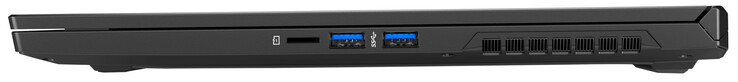 Höger sida: USB 3.2 Gen 1 (USB-A), 2x USB 3.2 Gen 1 (USB-A)