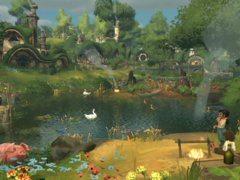 Tales of the Shire handlar om dagliga aktiviteter: fiske, trädgårdsarbete, samla ingredienser, laga mat, dekorera och bli vän med andra hobbitar. På bilden - en officiell skärmdump från spelet. (Bildkälla: Steam)