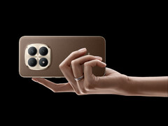 Det globala priset för Redmi Note15 Pro+ börjar på 499 euro. På bilden: telefonens Mocha Brown-färg. (Bildkälla: Xiaomi - redigerad)