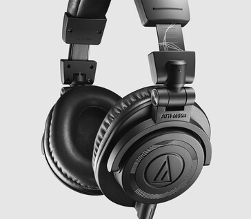 Audio-Technica ATH-M50x ENSO-hörlurarna är identiska med M50x, men kommer i en helsvart design med ljudvågor och Zen-inspirerade graveringar. (Bildkälla: Audio-Technica)