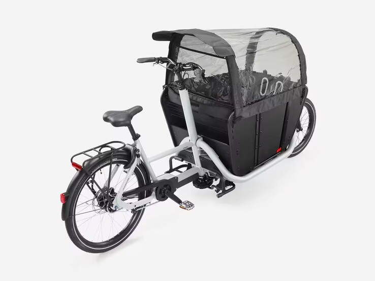 Decathlon Btwin F900E elektrisk familjelastcykel i polarvit (Bildkälla: Decathlon)
